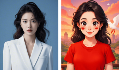 且发丝、服拆纹理的细节还原度